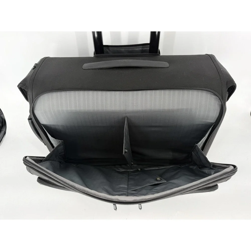 TUMI Alpha II 22038D2 4-Wheel Garment Bag Carry-On Black Ballistic Nylon